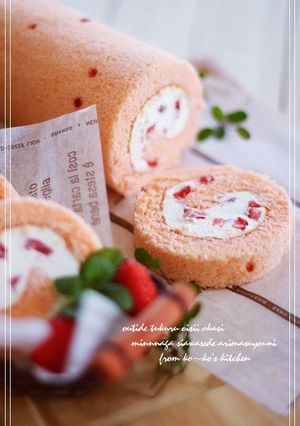 ♡♡苺ティラミスロールケーキ♡♡-レシピのメイン写真