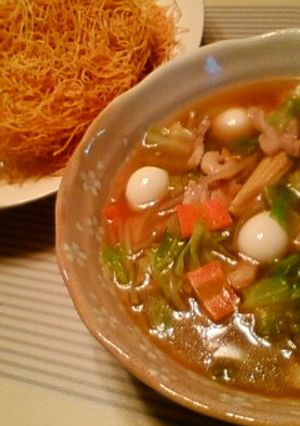 汁たっぷりかた焼きそば＾＾-レシピのメイン写真