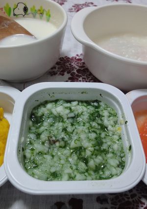 3色がキレイ♪バランス離乳食-レシピのメイン写真