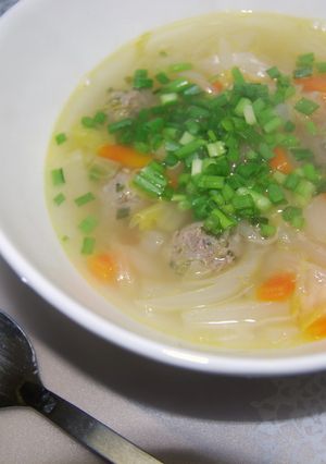 野菜どっさり♪簡単コクうま生姜スープ-レシピのメイン写真