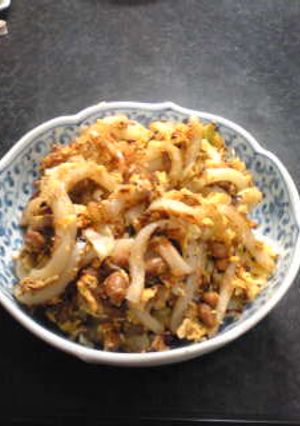 納豆焼きうどん-レシピのメイン写真