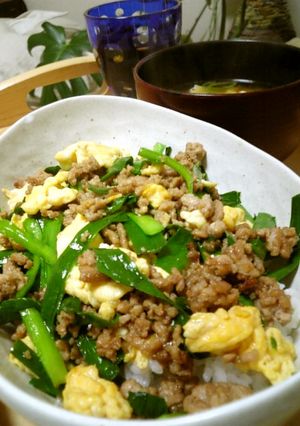 節約・簡単・美味しい☆ニラ玉丼-レシピのメイン写真