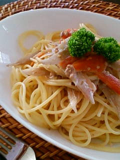 残り物リメイク☆鶏ごぼうのクリームパスタ-レシピのメイン写真