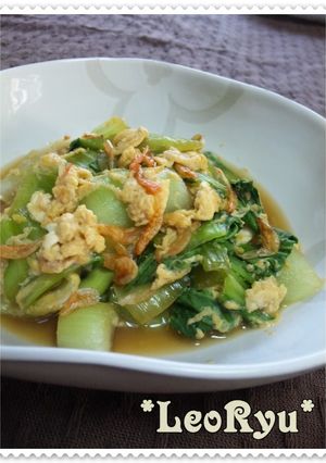 青梗菜と桜エビのふわふわ煮-レシピのメイン写真
