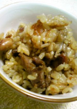 鶏皮で炊込みご飯→翌日は炒飯？焼き飯？-レシピのメイン写真
