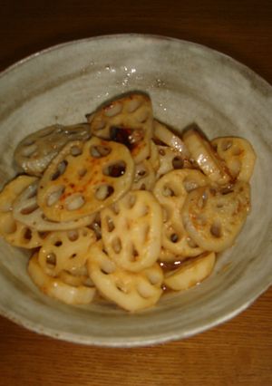 ニンニク風味の酢れんこん-レシピのメイン写真