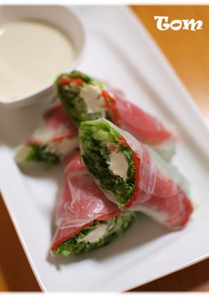 クリームチーズin生春巻き-レシピのメイン写真