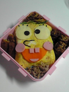 *オムライスでスポンジボブキャラ弁*-レシピのメイン写真