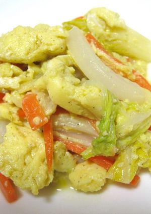 優しい味♪白菜とたまご炒め-レシピのメイン写真