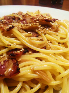 なめたけベーコンのパスタ✿柚子胡椒風味-レシピのメイン写真