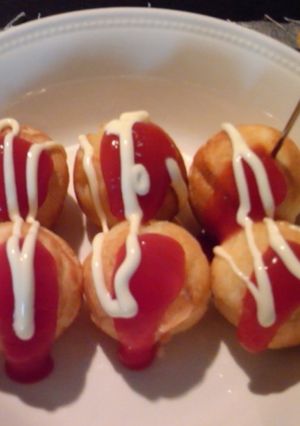 お手軽おやつ♪たこ焼き風アメリカンドック-レシピのメイン写真