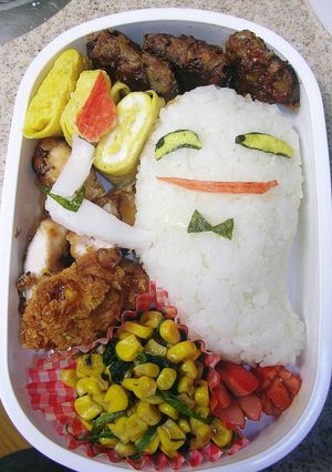 怪談レストランお化けギャルソン　キャラ弁-レシピのメイン写真
