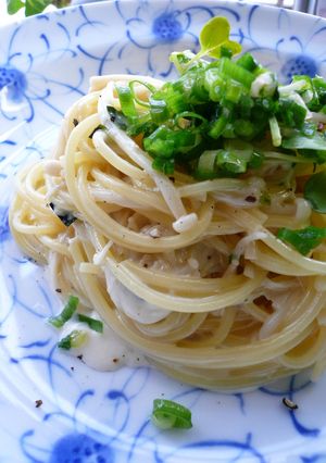 お吸い物の素でクリームパスタ♪-レシピのメイン写真