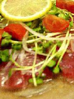 マグロのカルパッチョ-レシピのメイン写真