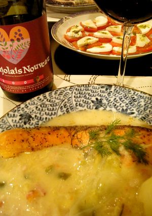 鮭＆サワークリームソース、ディルを添えて-レシピのメイン写真