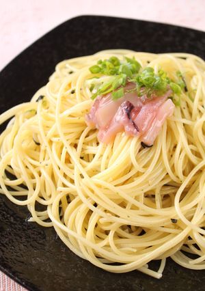 超簡単!いかの麹漬けと梅茶漬けのパスタ✿-レシピのメイン写真
