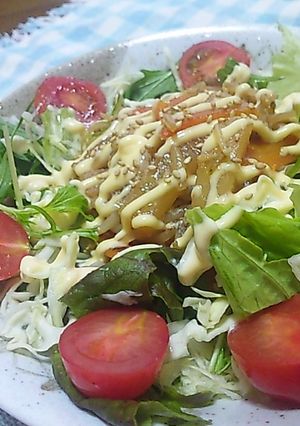 ドレッシング不要☆野菜たっぷりサラダ♪-レシピのメイン写真