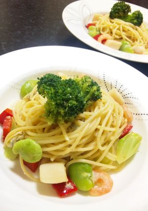 ☆バーニャカウダ風☆春野菜パスタ-レシピのメイン写真