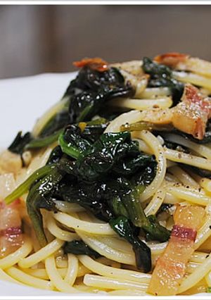 ほうれん草のアーリオオーリオのパスタ-レシピのメイン写真