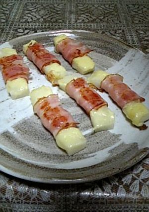 餅☆チーズのベーコン巻き-レシピのメイン写真