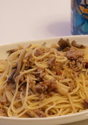 『きのこと豚ひき肉』めちゃうま和風パスタ-レシピのメイン写真
