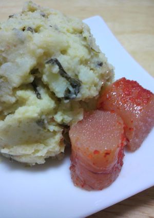 混ぜるだけ♪高菜めんたいポテサラ-レシピのメイン写真