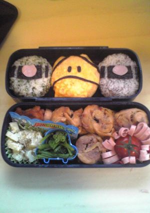 【キャラ弁】ガンダムその1(ハロ&ザク)-レシピのメイン写真