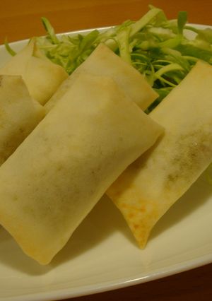 チーズとキャベツの焼き春巻き☆-レシピのメイン写真