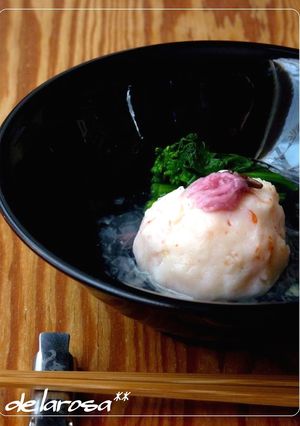 おもてなしに♪海老しんじょうの桜あんかけ-レシピのメイン写真