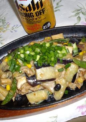 野菜とゴロゴロお豆の味噌マヨ炒め-レシピのメイン写真