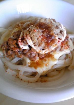 邪道でもいい♪ネバチーうどんdeランチ-レシピのメイン写真