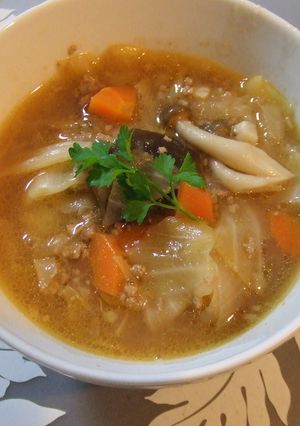 キャベツといろいろ野菜のスープ-レシピのメイン写真