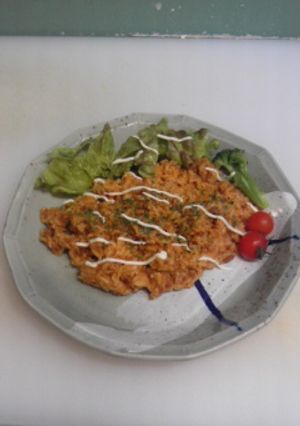 ハンバーグの残りダネで簡単ドライカレー-レシピのメイン写真