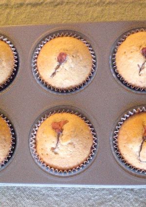 桜の花のカップケーキ☆メープルシロップ味-レシピのメイン写真