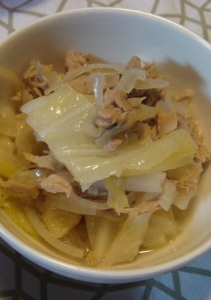 キャベツのツナ缶蒸し煮-レシピのメイン写真
