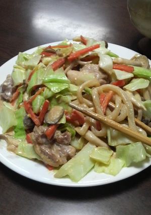 ポン酢マヨ♪とまらないとめられないうどん-レシピのメイン写真