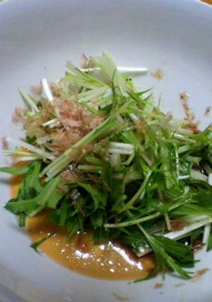 簡単★水菜にかけるだけ～-レシピのメイン写真