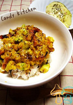 簡単！濃厚アボカドカルボナーラ丼★-レシピのメイン写真