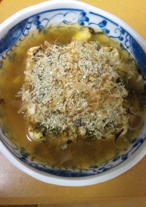 冬に！うんまぁ簡単おつまみ温豆腐風！？-レシピのメイン写真