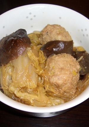 炊飯器で作る肉団子の白菜蒸し-レシピのメイン写真