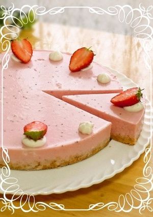 ☆苺のレアチーズケーキ☆-レシピのメイン写真
