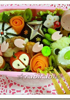 お弁当にニンジンｄｅお花～☆　-レシピのメイン写真