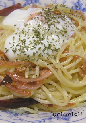 おんたまペペロンチーノ-レシピのメイン写真