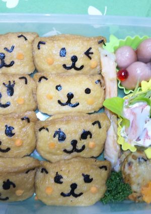 おいなりニャンコ(^∀^)キャラ弁☆簡単-レシピのメイン写真