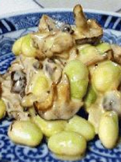 *焼き目しめじと枝豆のみそマヨネーズ-レシピのメイン写真