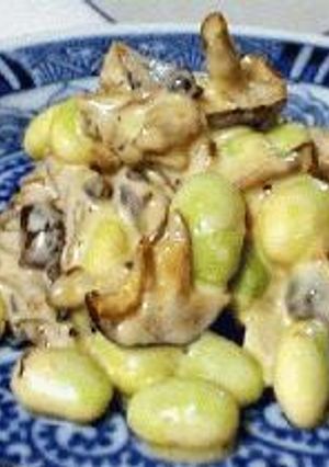 ＊焼き目しめじと枝豆のみそマヨネーズ-レシピのメイン写真