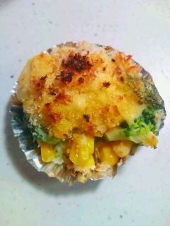 ブロッコリーのマスタード&マヨパン粉焼き-レシピのメイン写真