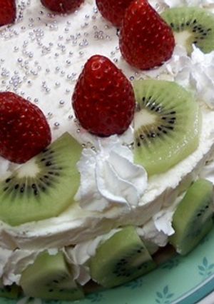 スポンジとレアチーズの爽（層）なケーキ-レシピのメイン写真