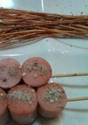 簡単！にんにく塩で魚肉ソーセージ焼き-レシピのメイン写真