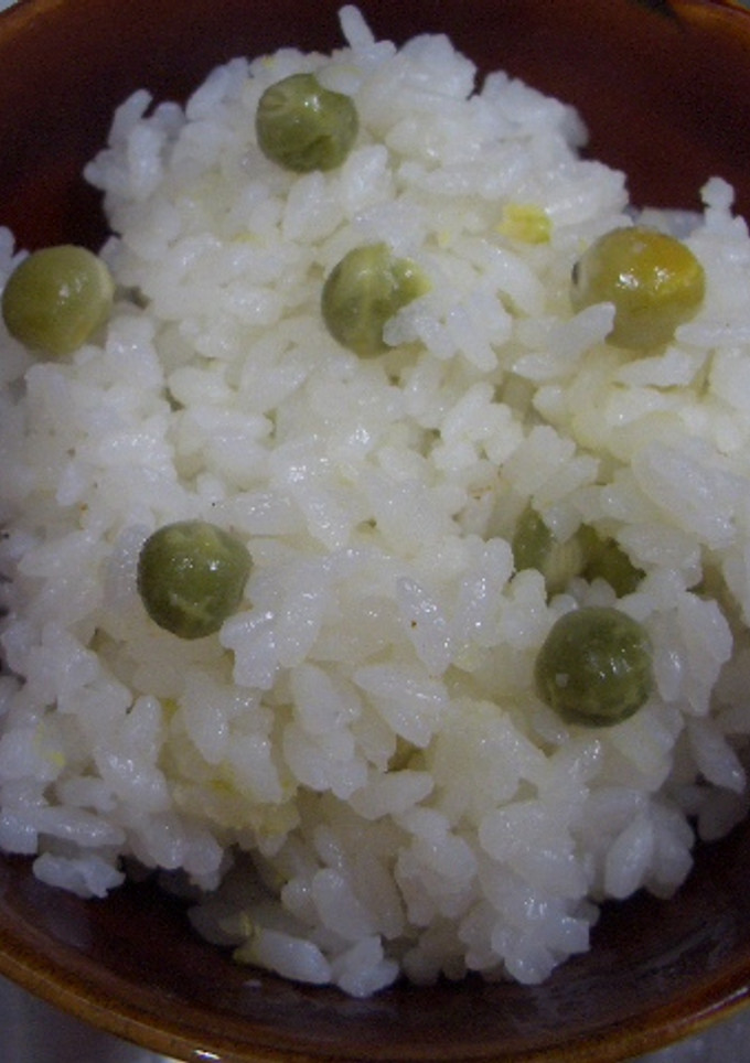 簡単！うすいえんどう豆ごはん。。。♪-レシピのメイン写真